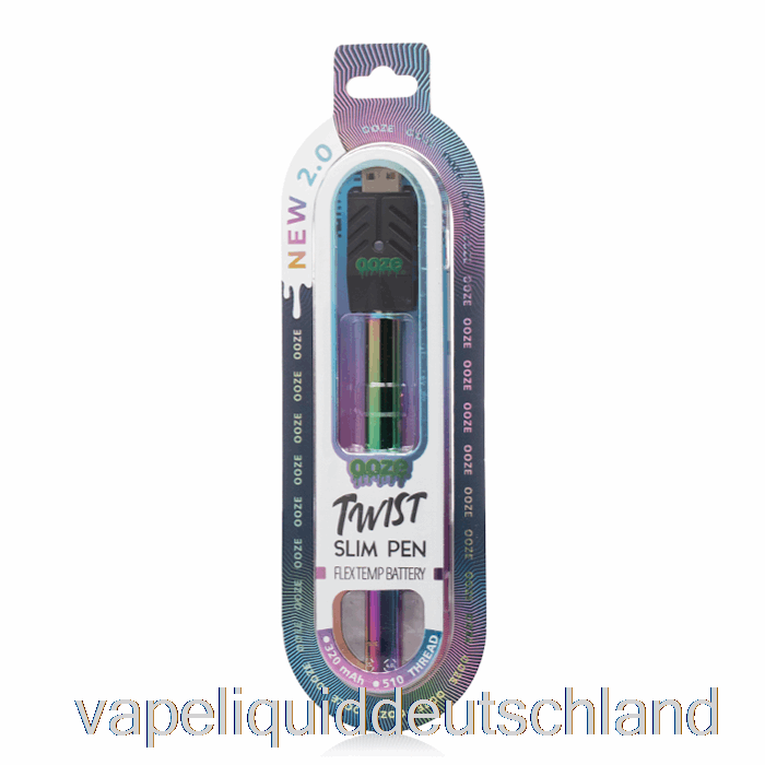 Ooze Slim Twist Pen 2.0 Flex-Temp-Akku Rainbow Vape Deutschland